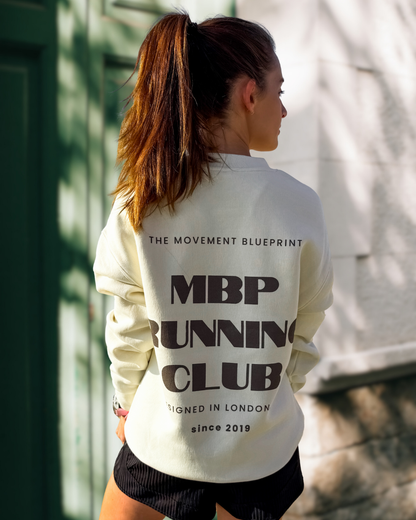 Ladies Running Club Sweatshirt [Cream]